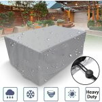 Housse de protection rectangulaire pour meubles de jardin, en polyester, imperméable, anti - poussière, ... Housse de protection rectangulaire pour meubles de jardin, en polyester, imperméable, anti - poussière, ...