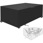 Housse de protection rectangulaire pour salon de jardin, impermable, en tissu oxford, pour table et ...