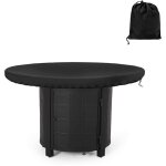 Housse de protection ronde pour plaque de feu, tanche, anti - uv 420d, pour plaque de cuisson et plaque ...