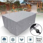 Housse de protection pour salon de jardin 200x200x85cm, �tanche et anti - poussi�re pour mobilier ext�rieur ...
