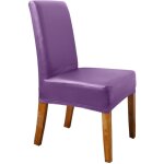 Housse de protection de siège élastique en pu amovible pour hôtel, cantine, bureau, fournitures de fête ... Housse de protection de siège élastique en pu amovible pour hôtel, cantine, bureau, fournitures de fête ...