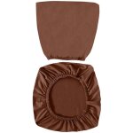 Housse de protection de siège extensible en polyester de couleur unie, housse de chaise amovible pour ... Housse de protection de siège extensible en polyester de couleur unie, housse de chaise amovible pour ...