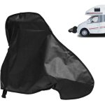 Housse de protection pour timon de remorque 97x72 cm imperm�able oxford noir pour caravane et remorques, ...