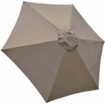 Housse de rechange pour parasol, 6 baleines, 2 m, imperm�able, anti - uv, tissu de rechange, kaki
