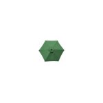 Dstockage housse de rechange pour parasol, 6 baleines, 2m, impermable, anti - uv, vert fonc