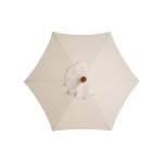Housse de rechange pour parasol d'extrieur pour parasol  6 os, impermable 3m, protection uv, blanc ...