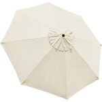 Housse de rechange pour parasol de terrasse de 2, 7 m, 8 baleines, pour auvent de march (auvent uniquement) ...
