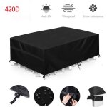 Housse salon de jardin 420d 180x120x74cm protection bach table de jardin meubles d'extrieur impermable ...