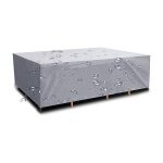 Housse salon de jardin 200x100x75cm argenté 420d oxford housse table de jardin rectangulaire protection ... Housse salon de jardin 200x100x75cm argenté 420d oxford housse table de jardin rectangulaire protection ...