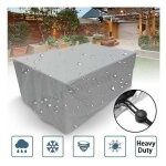 Gabrielle housse salon de jardin carre 210d, 100x100x85cm housse de meuble de jardin impermeable housse ...
