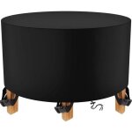 Housse salon de jardin ronde 200 x 94cm noir housse table jardin housse de protection b�che imperm�able ...