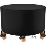 Housse salon de jardin ronde 200 x 94cm noir housse table jardin housse de protection b�che imperm�able ...