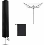 Housse de schoir de linge extrieur rotatif impermable, housse de protection pour schoir rotatif cordes ...