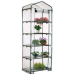 Housse de serre � 5 �tages en pvc - housse de rechange pour mini serre de jardin pour int�rieur ou ext�rieur ...