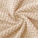 Housse de si�ge 40x40cm beige �lastique jacquard [60 - z1 - bz]