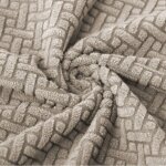 Housse de si�ge 40x40cm gris beige jacquard �lastique [60 - z1 - szb]