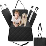 Housse de siege arriere voiture pour chien, 133x63 cm, couverture de protection de siege, avec fond rigide, ...