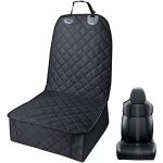 Housse de si�ge avant pour chiens : imperm�able, antid�rapante, r�sistante aux rayures, noire, universelle, ...