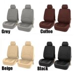 Housses de si�ge avant universelles en cuir pu pour voiture, housse arri�re de haute qualit�, protection ...