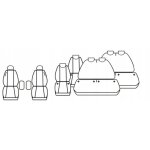 Housses de si�ge citro�n jumpy 3 iii 2016 + 8 personnes typique