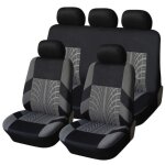 Housse de siege, gray a set - - ensemble de housses de si�ge de voiture brod�es pour citro�n, pour tous ...