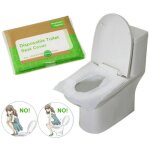 Housses de siège de toilette jetables, lot de 20 emballées individuellement, housses imperméables pour ... Housses de siège de toilette jetables, lot de 20 emballées individuellement, housses imperméables pour ...