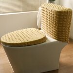 Housse de sige de toilette et housse de rservoir de toilettes lavable en machine pour tous housses ...