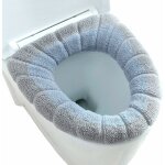 Housse siège de toilette wc, polaire matelassée de luxe anneau de retenue renforcé, coupe universelle, ... Housse siège de toilette wc, polaire matelassée de luxe anneau de retenue renforcé, coupe universelle, ...