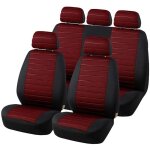 Housse siege voiture universel rouge ensemble de housses sige auto universelle jeu complet en tissu ...