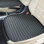 Housse de siege voiture universelle noir 2 pi�ces - imperm�able housse siege auto cuir, couvre siege ...