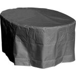 Housse de table de jardin ovale, polyester de haute qualité, l 180 x l 110 x h 70 cm, noire Housse de table de jardin ovale, polyester de haute qualité, l 180 x l 110 x h 70 cm, noire