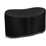 Housse de table de jardin ovale r�sistante qui prot�ge contre les d�chirures, la d�coloration et les ...