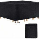 Housse de table jardin rectangulaire housse salon de jardin impermable, 420d anti - uv housse de protection ...