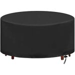 Housse table de jardin, ronde oxford housses pour mobilier de jardin, ind�chirable r�sistante aux uv ...