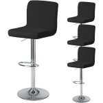 Housse de tabouret de bar avec dossier housse de chaise de salle � manger pivotante couverture de chaise ...