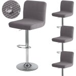 Housse de tabouret de bar gris fonc� 4 pi�ces avec dossier 35 cm (p) x 35 cm (l) x 30 cm (h) housse de ...