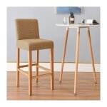 Housse pour tabouret de bar, jacquard, marron