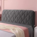 Housse de tete de lit 160cm extensible housse t�te de lit de protection anti - poussi�re pour t�te de ...