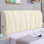 Housse de tte de lit 180 / 200, protecteur housse de tte de lit anti - poussire en tissu velours doux ...