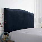 Housse de tte de lit lastique pour tte de lit, 150 cm, pour tte de lit 140 - 170 cm? bleu marine) ...