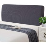 Housses de t�te de lit extensible couverture de t�te de lit rembourr�e lavable antipoussi�re jacquard ...