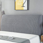 Housse de t�te de lit extensible en jacquard, anti - poussi�re