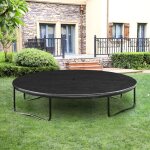 Housse de trampoline, � 244 305 366 cm, b�che de protection, avec trou d?�vacuation d?eau, protection ...