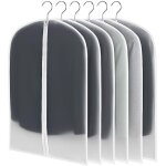 Housses � v�tements l�g�res lot de 6 transparentes 60x100cm anti?poussi�re � l?humidit� et � la moisissure ...