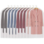 Housses � v�tements transparentes pour suspendre les v�tements, housses de protection zipp�es pour manteaux, ...