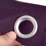 Livedeco - housse vide pouf gant xl impermable extrieur outdoor aubergine iron raw big52