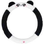 Housse de volant en peluche panda, housse de volant universelle 15 pouces (38 cm), protection de volant, ...