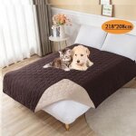 Houssede lit impermable pour chien, pour animal domestique incontinence chat facile  nettoyer - 210210cm ...
