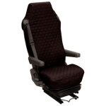 Htc equipement - housse de sige de camion universelle en coton matelass noir