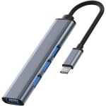 Hub usb c - 4 in 1 porte usb multiple per pc docking station hub usb c to usb adattatore usb c con 1 ...